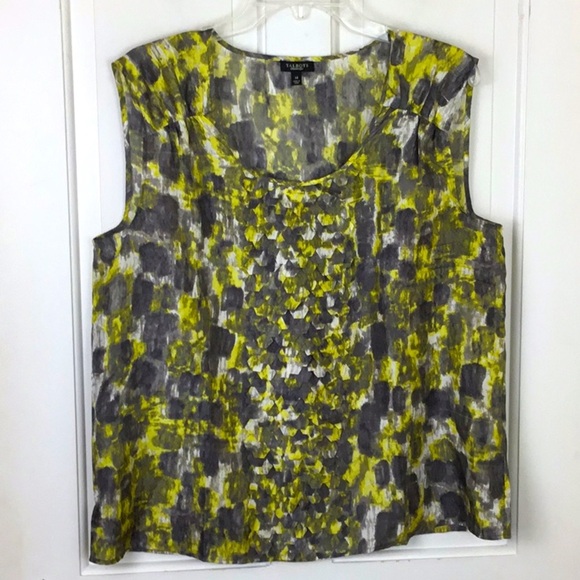 Talbots 100% Silk Tiered Sleeveless Blouse Top EUC - Picture 1 of 6